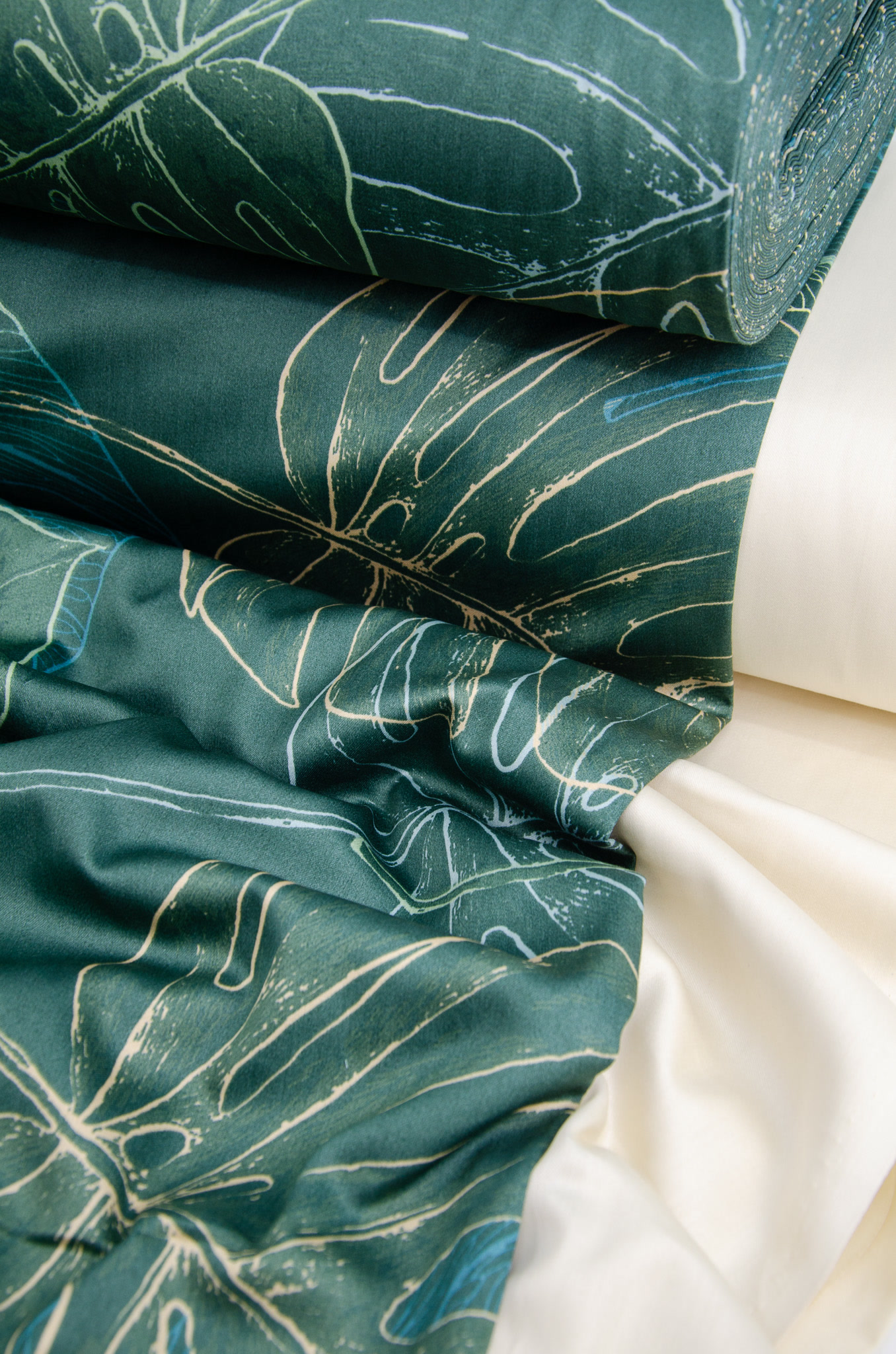 selonya home textile fabrics green leaves wholesale