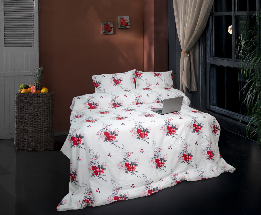 satin duvet covers flowers